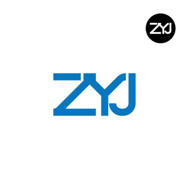 ZYJ Logo Harf Monogramı Tasarımı