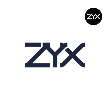 ZYX Logo Harf Monogramı Tasarımı