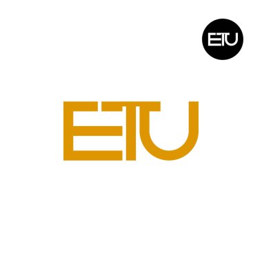 ETU Logo Harfi Monogram Tasarımı