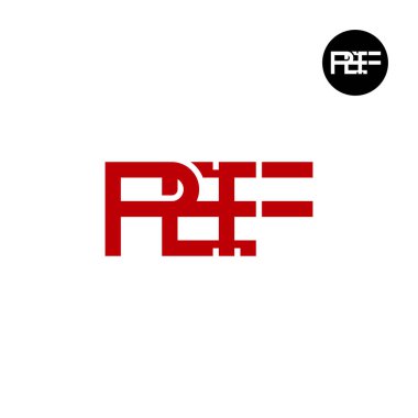PEF Logo Harfi Monogram Tasarımı