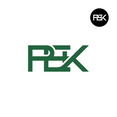 PEK Logo Harfi Monogram Tasarımı