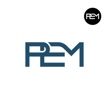 PEM Logo Harfi Monogram Tasarımı