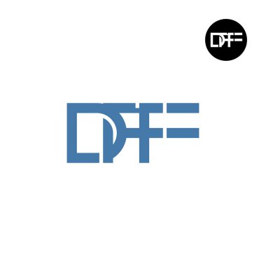 DFF Logo Letter Monogram Design clipart