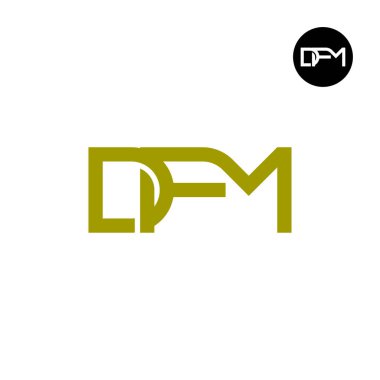 DFM Logo Letter Monogram Design clipart
