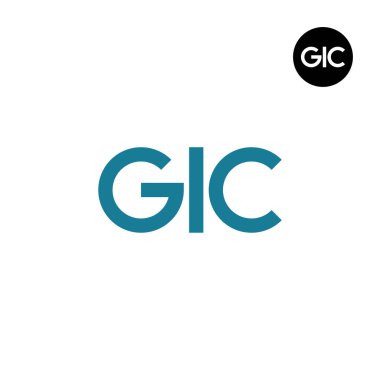 GIC Logo Letter Monogram Design clipart