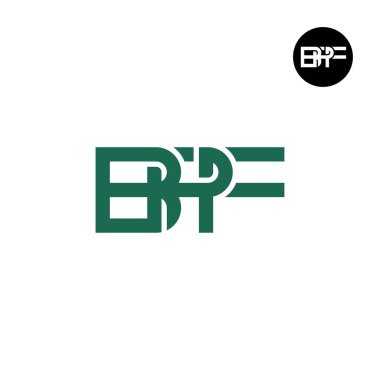 BPF Logo Letter Monogram Design clipart