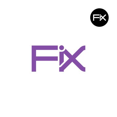 FIX Logo Harfi Monogram Tasarımı