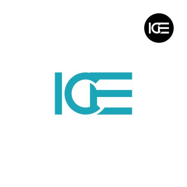 ICE Logo Harfi Monogram Tasarımı