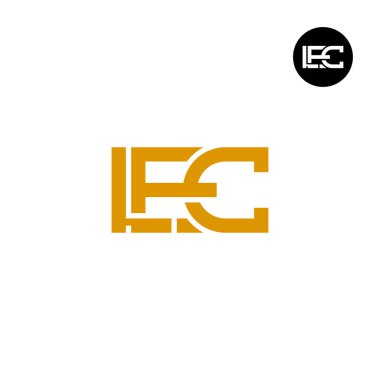 LEC Logo Letter Monogram Design clipart