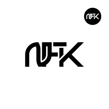 NFK Logo Letter Monogram Design clipart