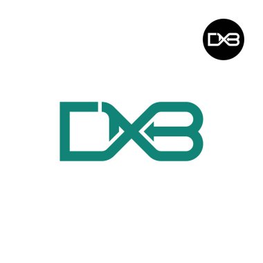 DXB Logo Harf Monogramı Tasarımı