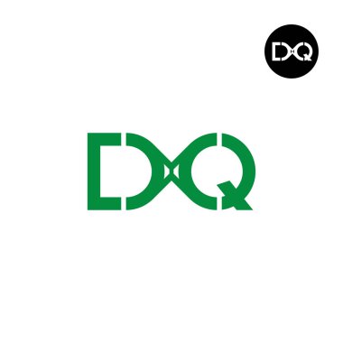 DXQ Logo Harfi Monogram Tasarım Baş harfleri
