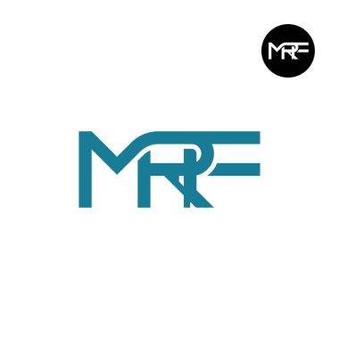 MRF Logo Letter Monogram Design clipart