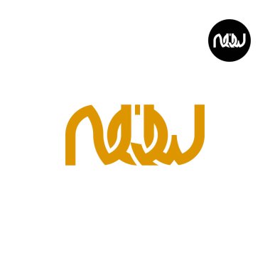 NQW Logo Harfi Monogram Tasarım Baş harfleri