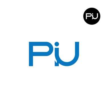 PIU Logo Harf Monogramı Tasarımı