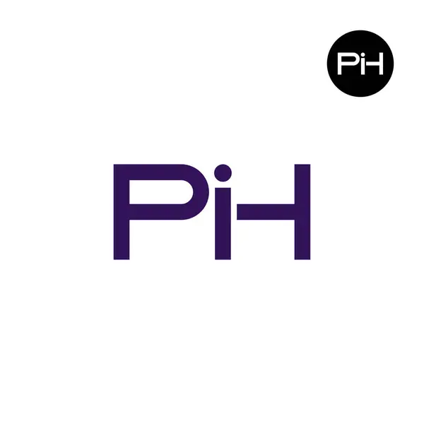 stock vector PIH Logo Letter Monogram Design