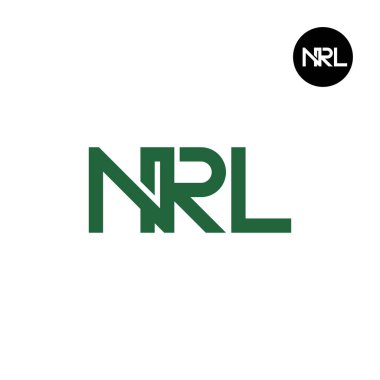 NRL Logo Letter Monogram Design clipart