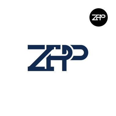 ZPP Logo Letter Monogram Design clipart