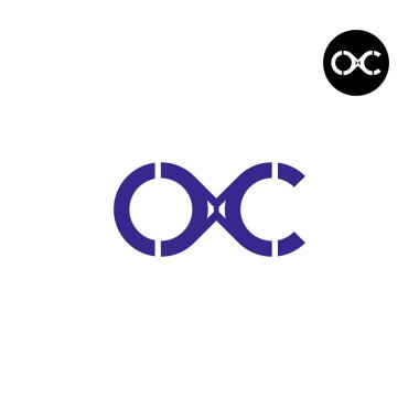 OXC Logo Harf Monogramı Dairesel Tasarım