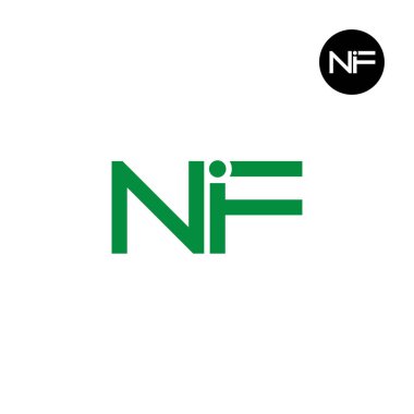 NIF Logo Letter Monogram Design clipart