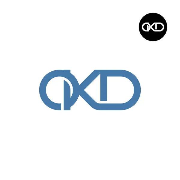 stock vector OKD Logo Letter Monogram Design