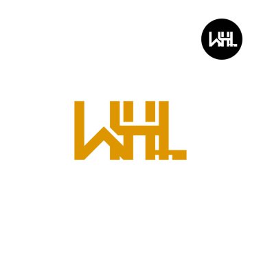 WHL Logo Letter Monogram Design clipart