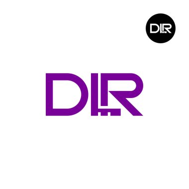 DLR Logo Harfi Monogram Tasarımı