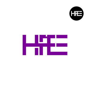 HFE Logo Letter Monogram Design clipart