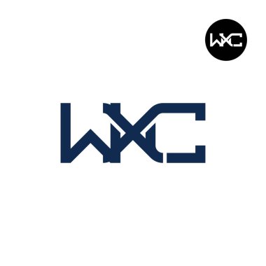 WXC Logo Harfi Monogram Tasarım Baş harfleri