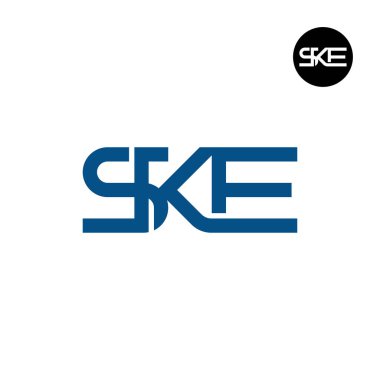 SKE Logo Letter Monogram Design clipart