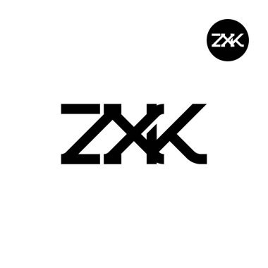 ZXK Logo Letter Monogram Design clipart