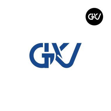 GKV Logo Harfi Monogram Tasarım Baş harfleri