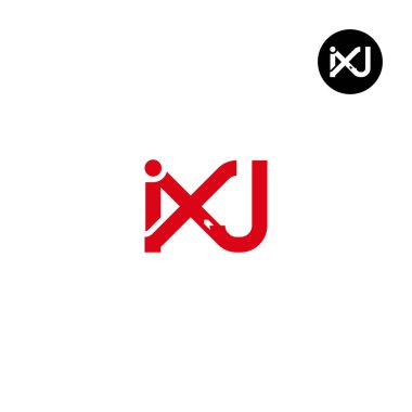 IXJ Logo Harf Monogramı Tasarımı