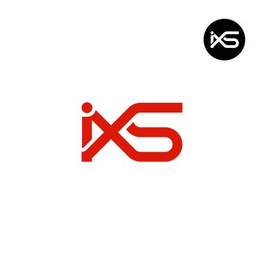 IXS Logo Letter Monogram Design clipart