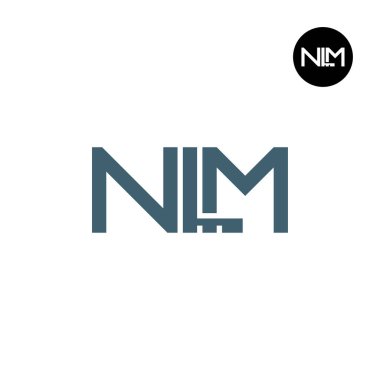 NLM Logo Harfi Monogram Tasarımı