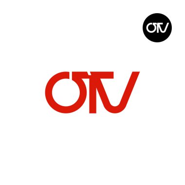 OTV Logo Letter Monogram Design clipart