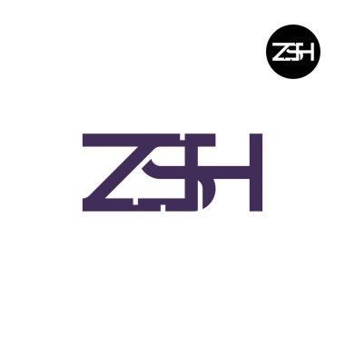 ZSH Logo Harfi Monogram Tasarımı