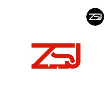 ZSJ Logo Harf Monogramı Tasarımı