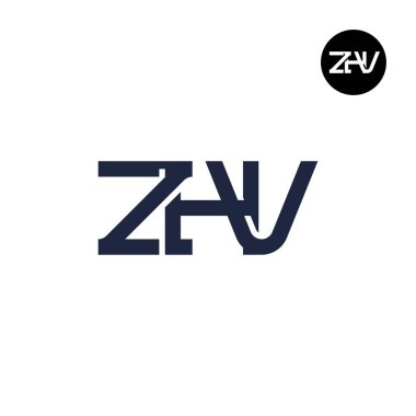 ZHV Logo Harf Monogramı Tasarımı