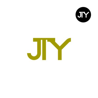 JTY Logo Letter Monogram Design clipart