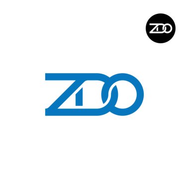 ZDO Logo Letter Monogram Design clipart