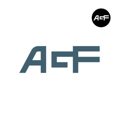 AGF Harfi Logosu Negatif Boşluk