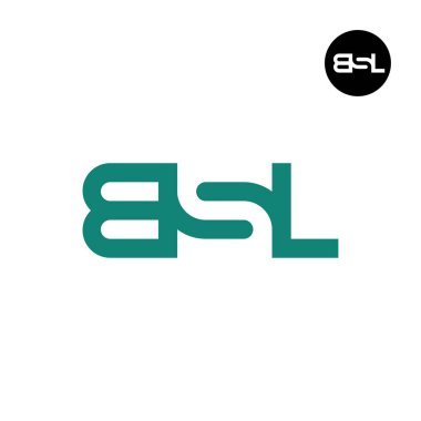 Harf BSL Logo Negatif Boşluk