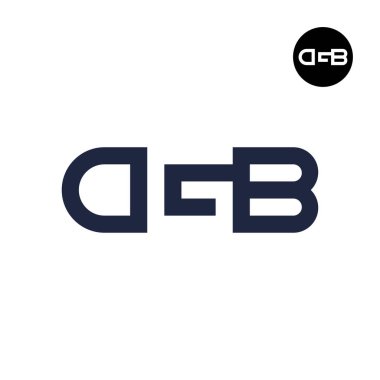 Harf DGB Logo Negatif Boşluk