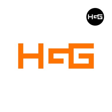 Harf HGG Logosu Negatif Boşluk