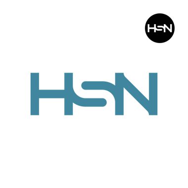 Harf HSN Logosu Negatif Boşluk