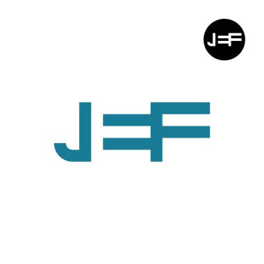 Harf JEF Logosu Negatif Alan