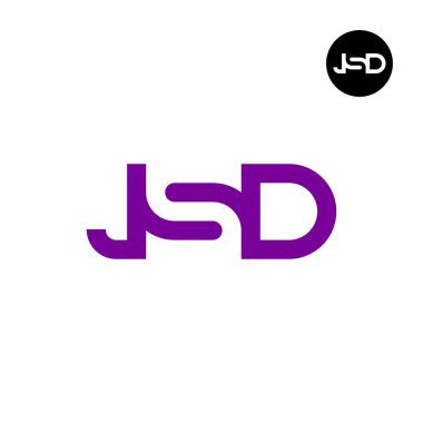 Harf JSD Logosu Negatif Boşluk