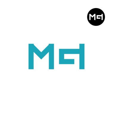 Harf MGI Logosu Negatif Boşluk