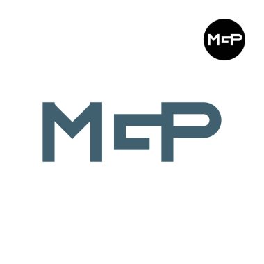 Harf MGP Logosu Negatif Boşluk